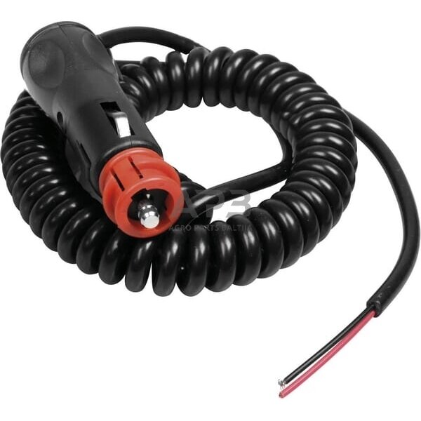 Cigarečių degimo kištukas su spiraliniu kabeliu 2 kontaktų 483371 Cigarečių degimo kištukas su spiraliniu kabeliu 2 kontaktų 483371