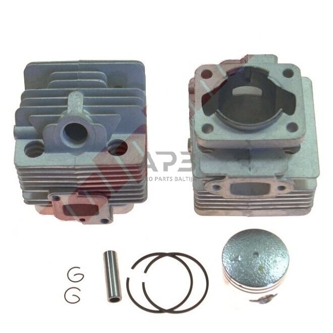 Cilindro komplektas su stūmokliu kiniškoms krūmapjovėms 34 mm TL 26cc MITSUBISHI NIKASIL Cilindro komplektas su stūmokliu kiniškoms krūmapjovėms 34 mm TL 26cc MITSUBISHI NIKASIL