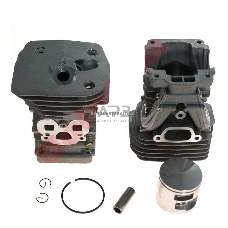 Cilindro komplektas su stūmokliu Husqvarna 455 Rancher stūmoklis 47 mm. 537 32 04-02, 5373204-02, 537320402, 537 19 14-01, 5371914-01, 537191401, 537 93 57-01, 5379357-01, 537935701