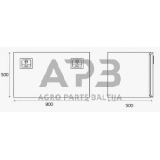 Daiktadėžė metalinė Daken ZEN30, DK8Z3040