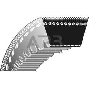 Dantytas diržas Husqvarna 12,70x828mm La R15T, Rider 13, Rider 15, Rider 16, Rider 18, Rider 155, Rider 175, Rider 850, FRM13A, 5895386-01, 589538601