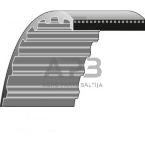 Dantytas diržas Kynast 15x550mm La 35-V-405, 100.000.900, 100000900, 00.3102.54, 00310254