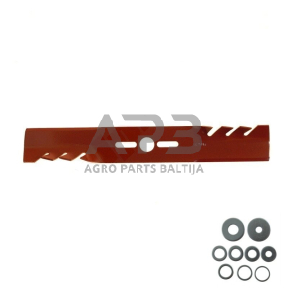 Mulčiuojantis dantytas peilis universalus 502 mm, centrinė skylė 25,4 mm