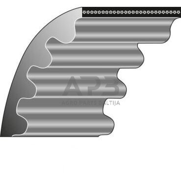 Dantytas diržas Wolf 12x295mm La Campus 300 V, 6020330 Dantytas diržas Wolf 12x295mm La Campus 300 V, 6020330