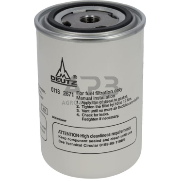 Dalis DEUTZ-FAHR technikai 01182671 Spin-On kuro filtras