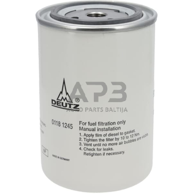 Dalis DEUTZ-FAHR technikai 01181245 Spin-On kuro filtras Dalis DEUTZ-FAHR technikai 01181245 Spin-On kuro filtras