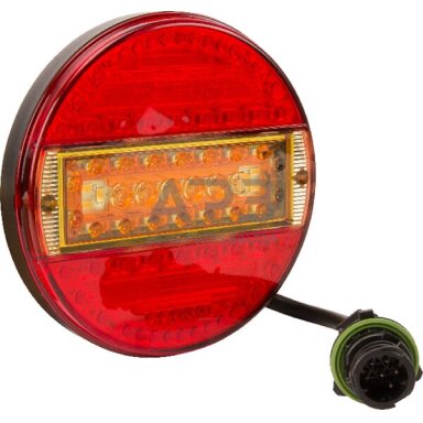 Daugiafunkcinis galinis žibintas apvalus LED 12-24V Ø 140mm 7 kontaktų Kramp LA40014
