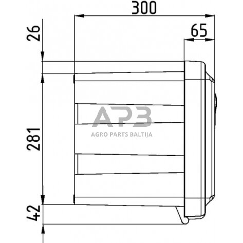Daiktadėžė 350x750x300mm, 47.5l, Daken DK81105 2