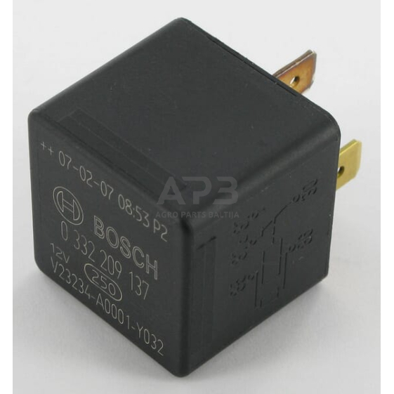 Dalis Case-IH technikai 1983394C2 Relė be diodo Case - IH Dalis Case-IH technikai 1983394C2 Relė be diodo Case - IH