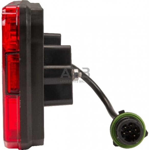 Daugiafunkcinis galinis žibintas kairinis LED, stačiakampis, 12-24V, 242x134x36.5mm, 7 kontaktų, LA40008 2 Daugiafunkcinis galinis žibintas kairinis LED, stačiakampis, 12-24V, 242x134x36.5mm, 7 kontaktų, LA40008 2