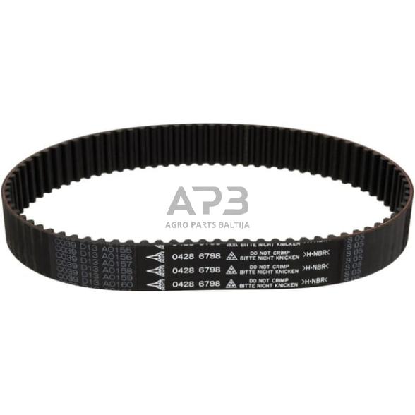 Dalis DEUTZ-FAHR technikai 04286798 Dantytas diržas Dalis DEUTZ-FAHR technikai 04286798 Dantytas diržas