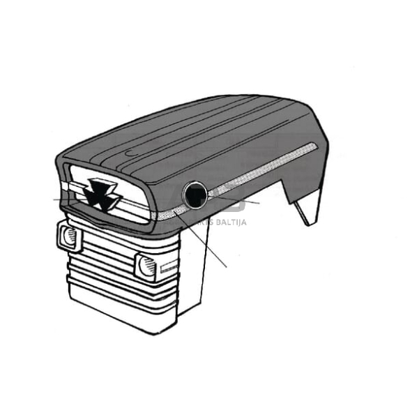 Dalis Massey Ferguson technikai 141215001 Lipdukų rinkinys 1