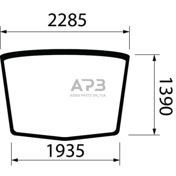 Dalis New Holland technikai 84400385 Stiklas