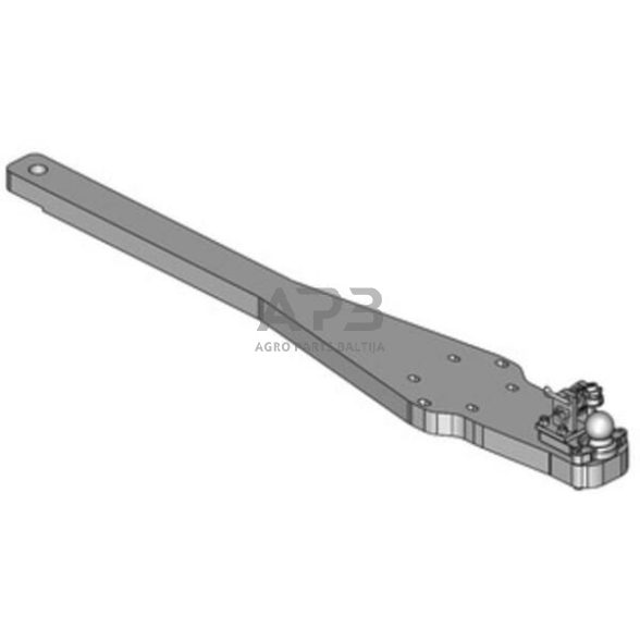 Dalis Scharmüller 009643310A02 Heavy Duty Trawbar K80® Case Quadtrac 470-620 (Tier 4B) gerade