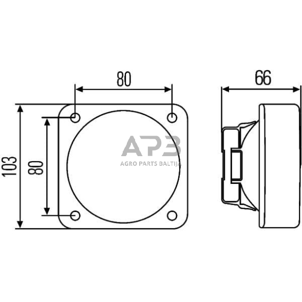 Darbo žibintas kvadratinis Halogen, 55/70W, 12V, 103x66x103mm, Hella 1GA996020001 6 Darbo žibintas kvadratinis Halogen, 55/70W, 12V, 103x66x103mm, Hella 1GA996020001 6