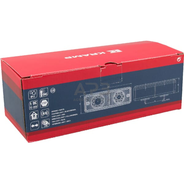 Daugiafunkcinis galinis žibintas LED, stačiakampis, 12-24V, 200x70x60mm, 5 kontaktų LA40016 4 Daugiafunkcinis galinis žibintas LED, stačiakampis, 12-24V, 200x70x60mm, 5 kontaktų LA40016 4