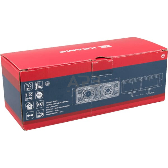 Daugiafunkcinis galinis žibintas LED, stačiakampis, 12-24V, 200x70x60mm, LA40015 2 Daugiafunkcinis galinis žibintas LED, stačiakampis, 12-24V, 200x70x60mm, LA40015 2