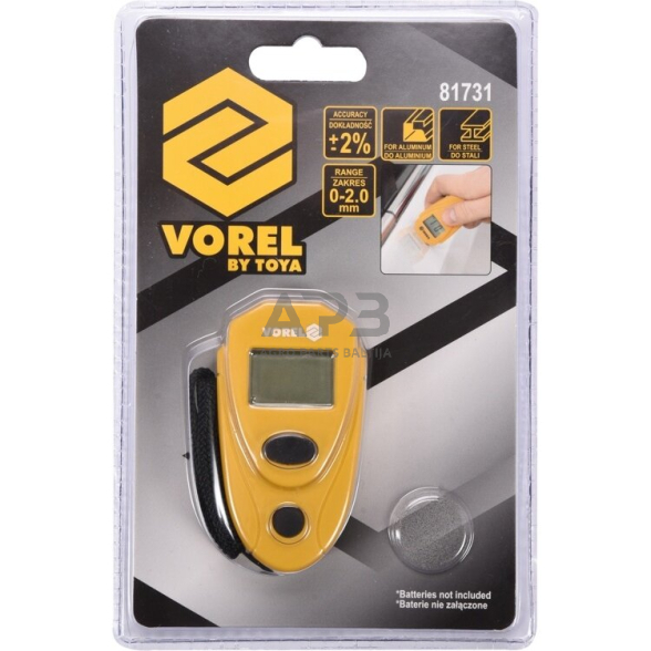 Dažų storio matuoklis 0-2mm 5 Dažų storio matuoklis 0-2mm 5