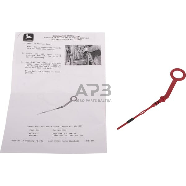 Dalis John Deere technikai AL69907 matuoklis Dalis John Deere technikai AL69907 matuoklis