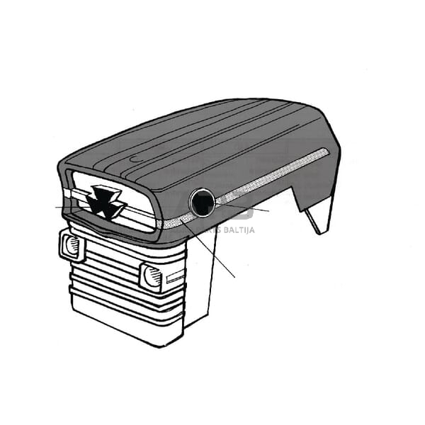 Dalis Massey Ferguson technikai 141215001 Lipdukų rinkinys 1