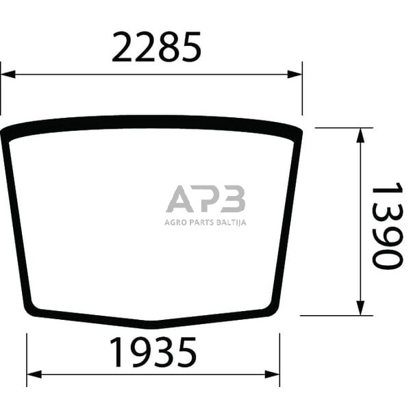 Dalis New Holland technikai 84400385 Stiklas Dalis New Holland technikai 84400385 Stiklas