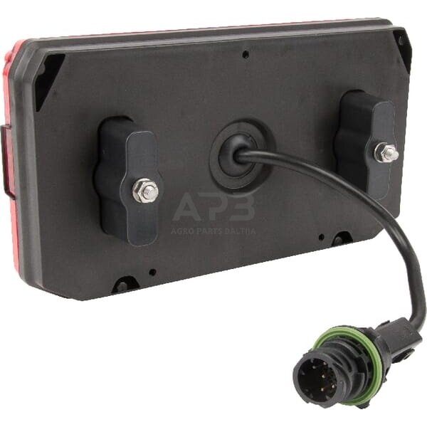 Daugiafunkcinis galinis žibintas kairinis LED, stačiakampis, 12-24V, 242x134x36.5mm, 7 kontaktų, LA40008 3 Daugiafunkcinis galinis žibintas kairinis LED, stačiakampis, 12-24V, 242x134x36.5mm, 7 kontaktų, LA40008 3