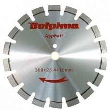 Deimantinis segmentinis pjovimo diskas asfaltui Laser 300x25,4/20mm 15x3,0mm