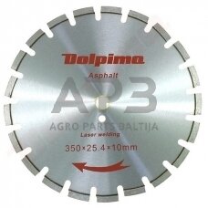 Deimantinis segmentinis pjovimo diskas asfaltui Laser 350x25,4/20mm 10x3,2mm