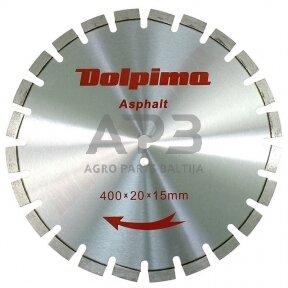 Deimantinis segmentinis pjovimo diskas asfaltui Laser 400x20mm 15x3,6mm