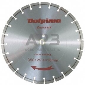 Deimantinis segmentinis pjovimo diskas betonui Laser 350x25,4/20mm 10x3,2mm