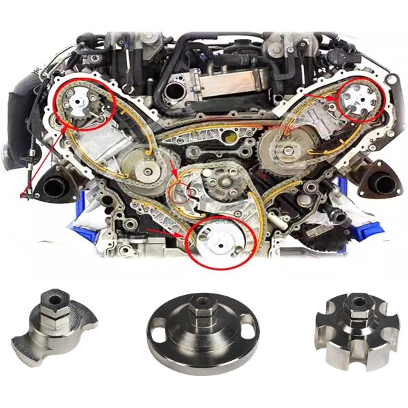 Degimo kampo fiksatorių rinkinys VAG 2.7/ 3.0 TDI 2 Degimo kampo fiksatorių rinkinys VAG 2.7/ 3.0 TDI 2