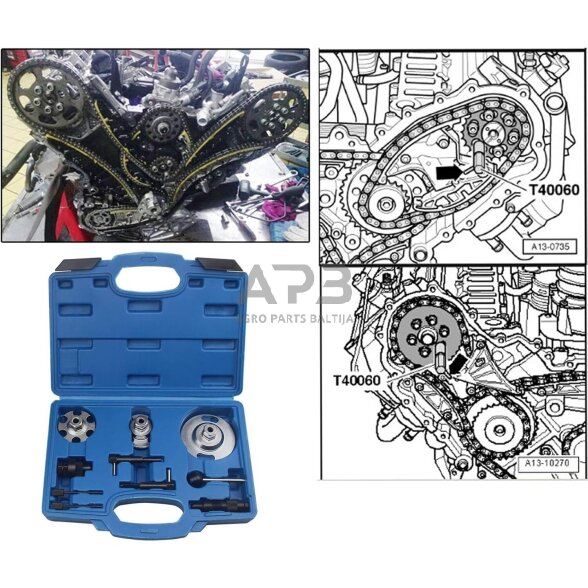 Degimo kampo fiksatorių rinkinys VAG 2.7/ 3.0 TDI 3 Degimo kampo fiksatorių rinkinys VAG 2.7/ 3.0 TDI 3