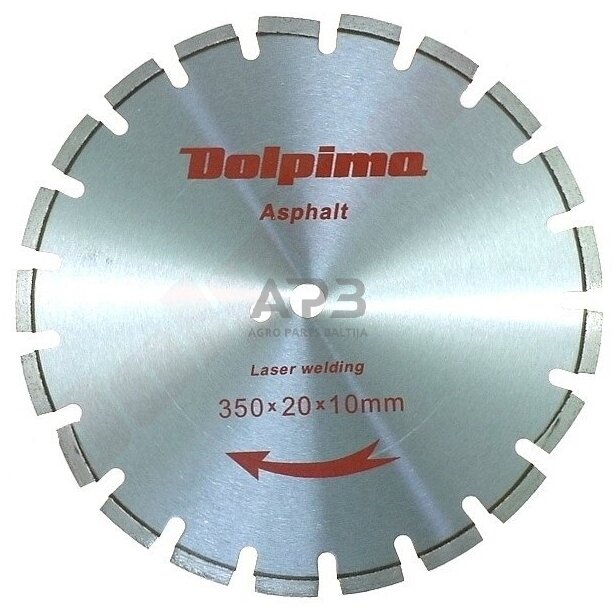 Deimantinis segmentinis pjovimo diskas asfaltui Laser 350x20mm 10x3,2mm Deimantinis segmentinis pjovimo diskas asfaltui Laser 350x20mm 10x3,2mm