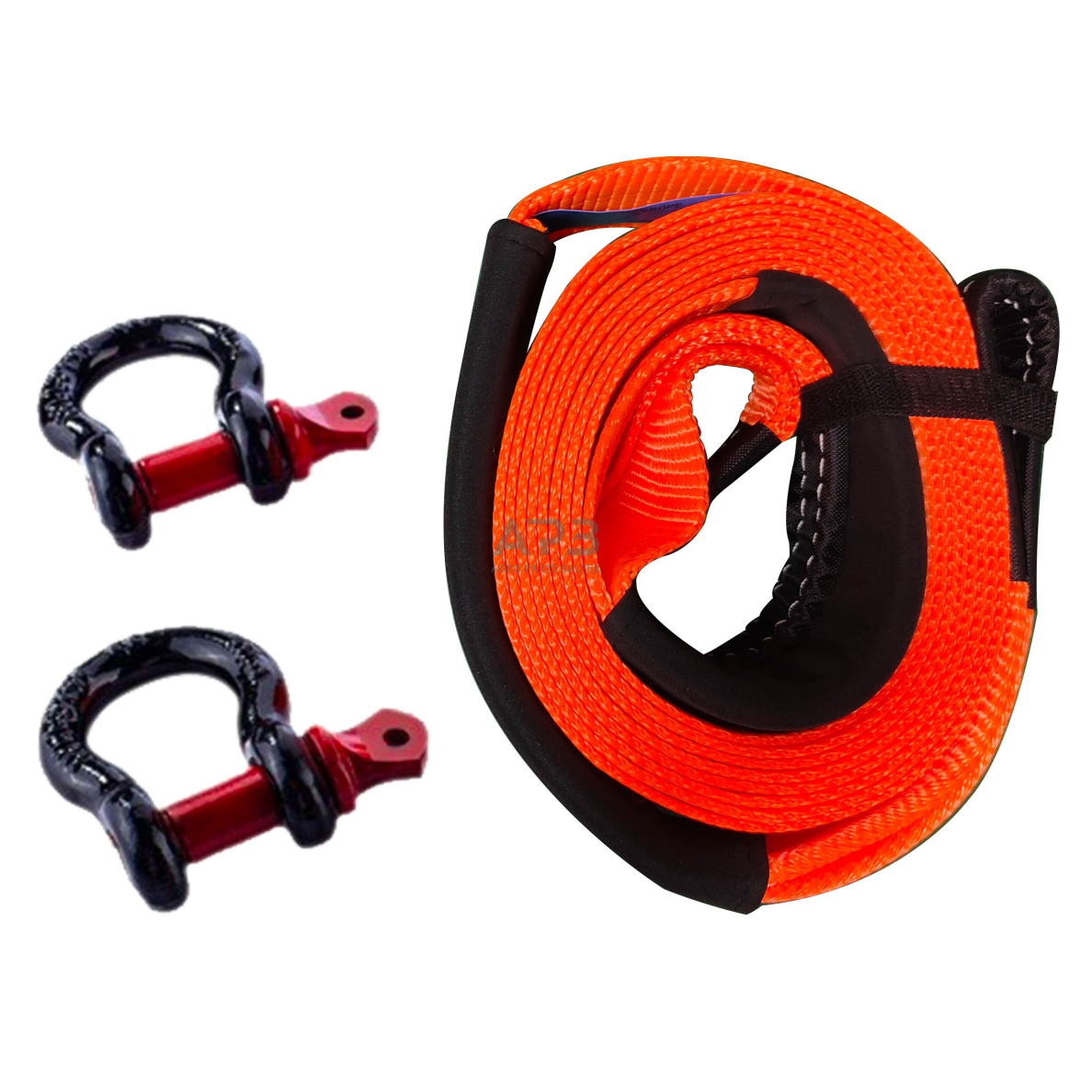 Diržas buksyrinis (su kilpomis) 13.5t, 6m x 75mm Diržas buksyrinis (su kilpomis) 13.5t, 6m x 75mm