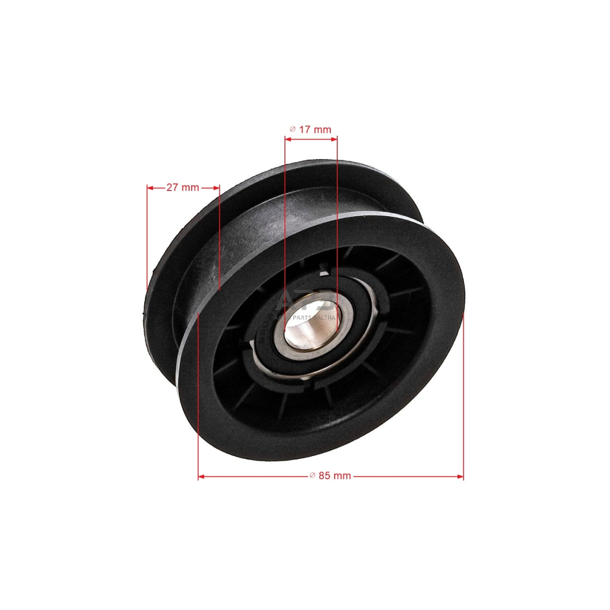 Diržo skriemulys Honda HF 2113, HF 2114, HF 2213, HF 2216, HF 2218, HF2220S, HF2220HL 80255-Y09-003, 80255Y09003, 125601554/0, 1256015540, 25601554/0, 256015540 85,30 x 26,40 x 16,90 mm 3