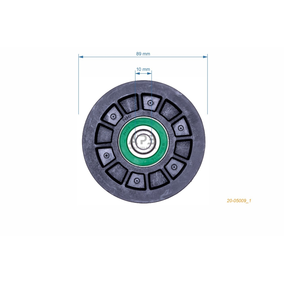Diržo skriemulys Partner P125107H, P180107H, P11577RB, P11577HRB 532 19 43-27, 532194327, 194327, 532 19 61-06, 532196106, 196106, 532 19 73-79, 532197379, 197379 88,60 x 29,10 x 9,80 mm 3