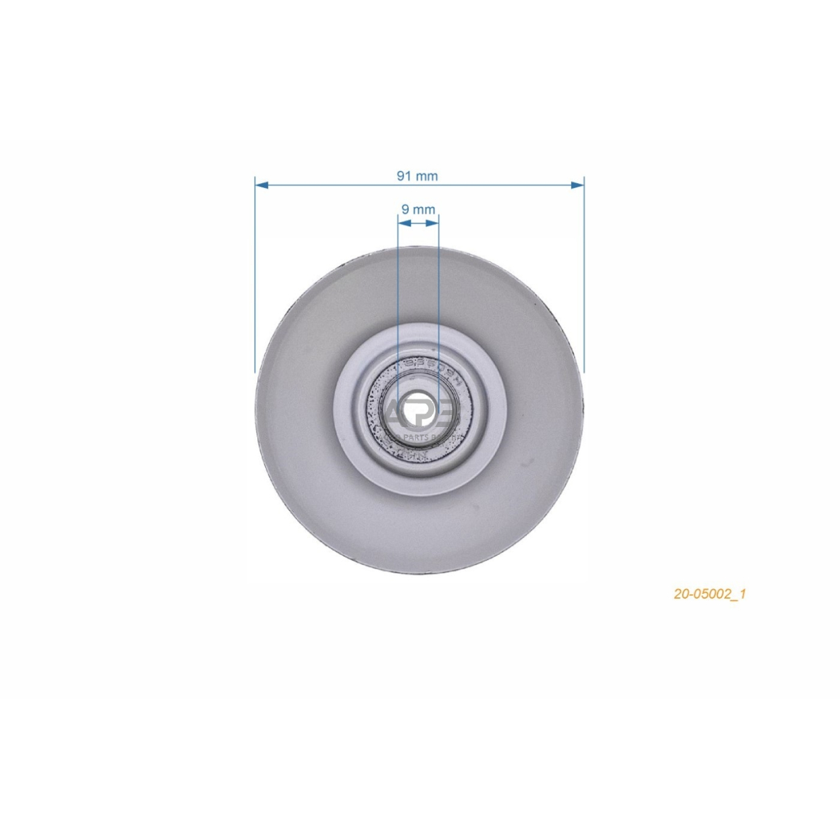 Diržo skriemulys su guoliu Husqvarna 90,60 x 19,70 x 9,50 mm YT 140H (954000151) (H14H38B), YT 161H (127589) (H16H44B) 532 13 92-45, 532139245, 139245, 532 12 77-83, 532127783, 127783 532 10 62-98, 532106298, 106298, 532 12 37-66, 532123766, 123766 2