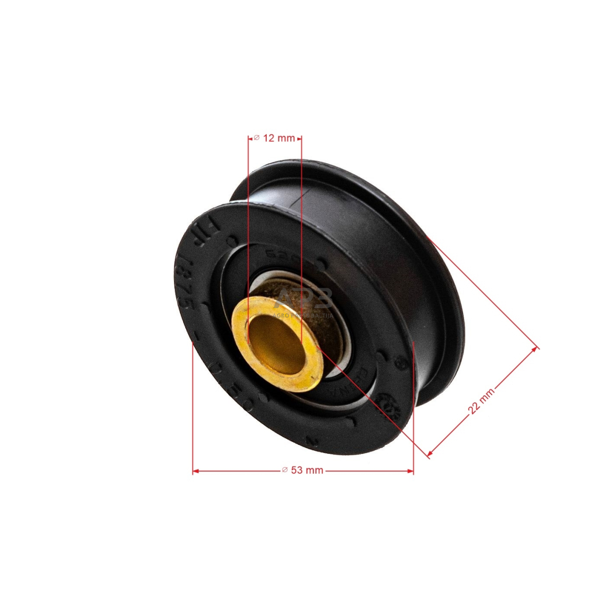 Diržo skriemulys Weedeater WT4000, WT420, PWT420A, WT60000 532 16 60-43, 532166043, 166043 54,00 x 19,00 x 12,80 mm 2 Diržo skriemulys Weedeater WT4000, WT420, PWT420A, WT60000 532 16 60-43, 532166043, 166043 54,00 x 19,00 x 12,80 mm 2