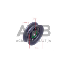 Diržo skriemulys AL-KO 68,00 x 12,20 x 26,60 mm 414604, 401418, Farmer MH 4000, Farmer MH 4001 R, Farmer MH 5000, Farmer MH 5001 R, Farmer MH 5060, Farmer MH 5060 R