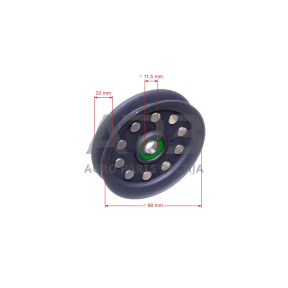 Diržo skriemulys su guoliu AL-KO 98,00 x 12,00 x 21,00 mm 464454, 464459, 514716, T 13-102 SP-H, T 14-102 HDE Edition, T 15-102 HD, T 15-102 HDS, T 15-102 HDE-K, T 16-102 HD, T 18-102 HD, T 20-102 HD