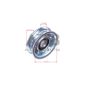 Diržo skriemulys su guoliu Mountfield 61,90 x 14,30 x 17,50 mm 125601592/0, 1256015920 1330 M, 1430M, 1530M