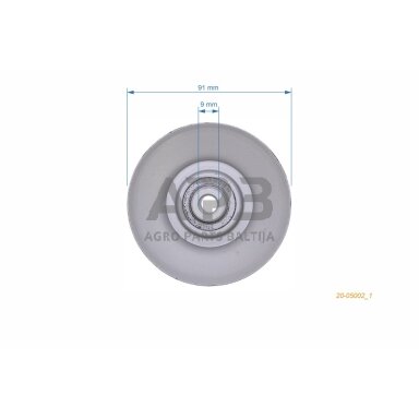 Diržo skriemulys Craftsman 532139245, 532127783, 532106298, 532123766 90,60 x 19,70 x 9,50 mm