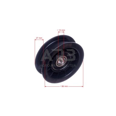 Diržo skriemulys John Deere GX20287 pjaunamosios plotis 36 ( 91cm ), 54 ( 137cm ) 86,00 x 26,60 x 12,70 mm