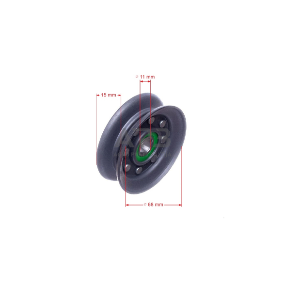 Diržo skriemulys AL-KO 68,00 x 12,20 x 26,60 mm 414604, 401418, Farmer MH 4000, Farmer MH 4001 R, Farmer MH 5000, Farmer MH 5001 R, Farmer MH 5060, Farmer MH 5060 R 2
