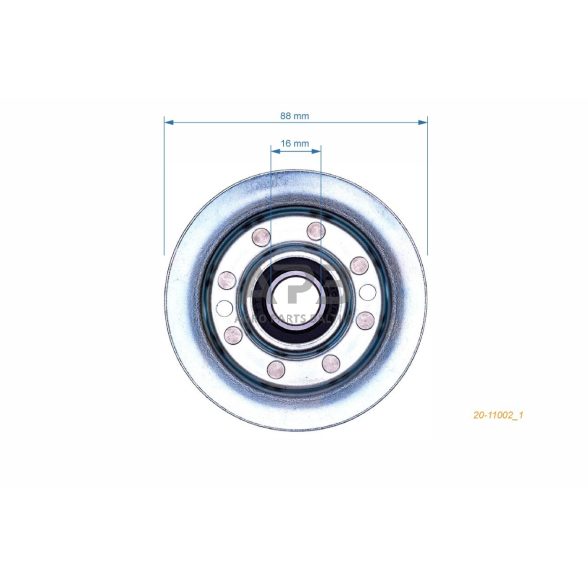 Diržo skriemulys Emak 25601555/0, 125601555/0, BCG2560155, G25601555E0 87,90 x 20,30 x 15,80 mm 3