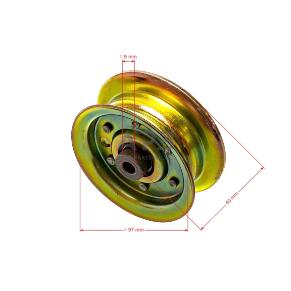 Diržo skriemulys Mcculloch M115-97, M105-77X, M200107H, Mowcart 96021000800, M125107H, MC20V42YT 532 17 79-68, 532177968, 177968, 532 19 31-97, 532193197, 193197 102,00 x 37,60 x 9,90 mm 3