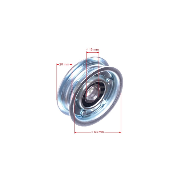 Diržo skriemulys su guoliu Mountfield 61,90 x 14,30 x 17,50 mm 125601592/0, 1256015920 1330 M, 1430M, 1530M 2