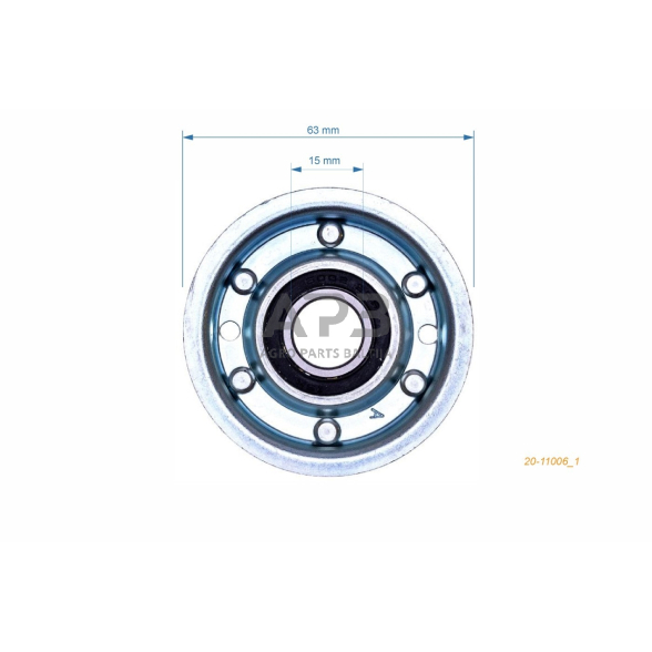 Diržo skriemulys su guoliu Mountfield 61,90 x 14,30 x 17,50 mm 125601592/0, 1256015920 1330 M, 1430M, 1530M 3 Diržo skriemulys su guoliu Mountfield 61,90 x 14,30 x 17,50 mm 125601592/0, 1256015920 1330 M, 1430M, 1530M 3