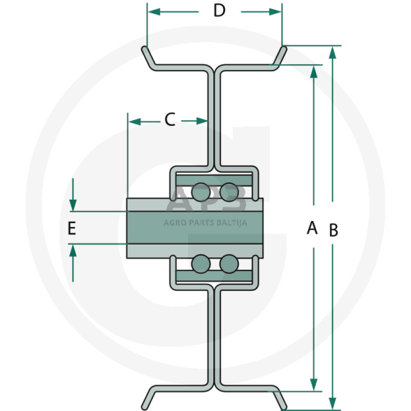 Diržo skriemulys su guoliu universalus 101,60 x 114,30 x 15,90 x 25,40 x 9,50 mm 1 Diržo skriemulys su guoliu universalus 101,60 x 114,30 x 15,90 x 25,40 x 9,50 mm 1