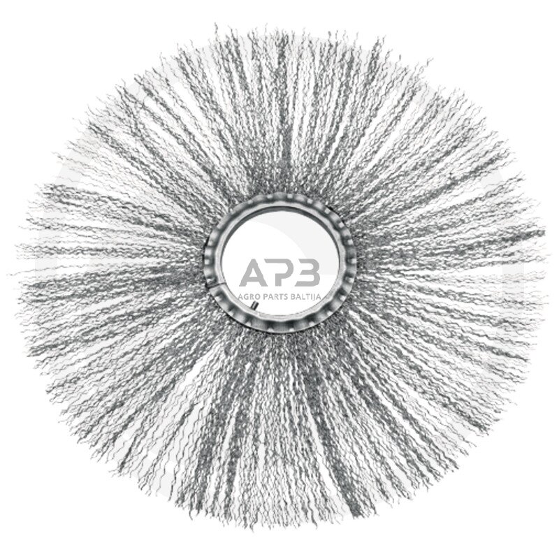 Diskinis šepetys metaliniais šeriais Saphir FKM 151, 520,00 x 128,00 mm